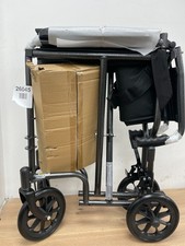 Drive DeVilbiss Steel Travel Chair WCS1T19SV 19 Inch Seat Width