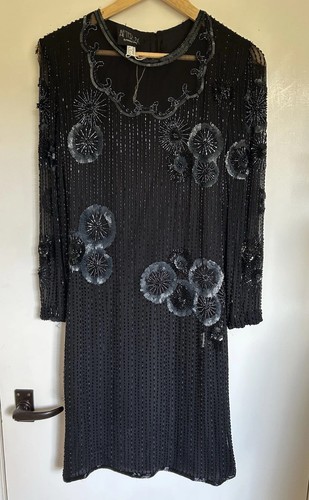 After six vintage silk black - after,