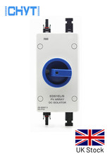 Solar Panel 32A DC Rotary Isolator - Chyt - MC4 - 1500v - IP67 - New - UK Stock