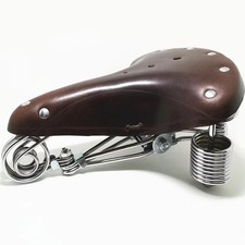 Retro Cowhide Bicycle Saddle