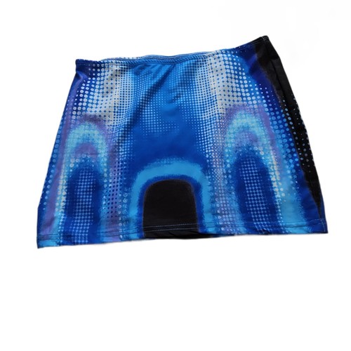Womens electro blue mini skirt - womens,