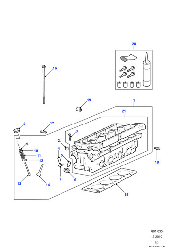 Land rover flanged head - land,