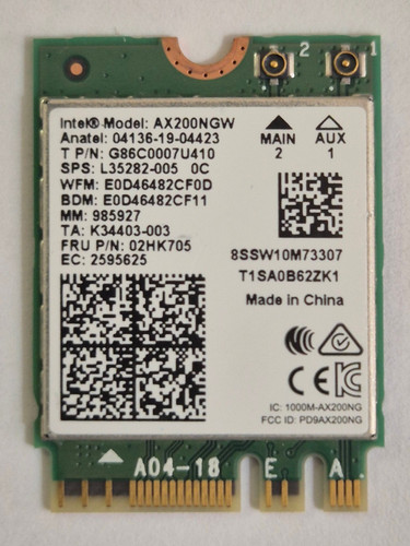 Intel ax200ngw wifi - card, m.2