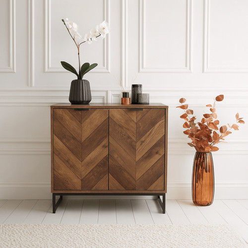 Rustic oak door storage - oak,