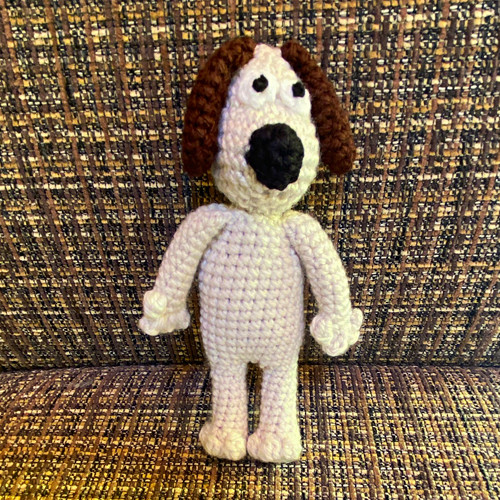 Handmade gromit crochet dog - crochet,