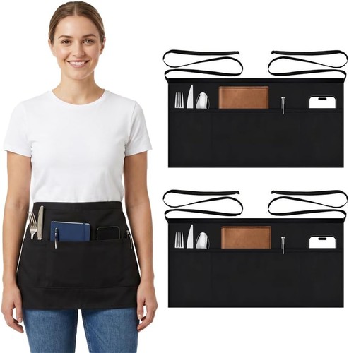 Apronpanda 2pcs black waist - 2pcs,
