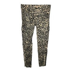 J Brand Houlihan Snow Leopard Skinny Cargo Stretch Pants Women’s Size 27  Zipper