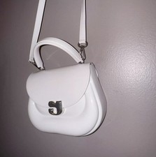David Jones White Crossbody Handbag Silicone / Jelly Bag white