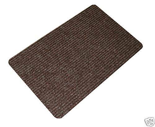 Brown ribbed scraper - scraper, mat