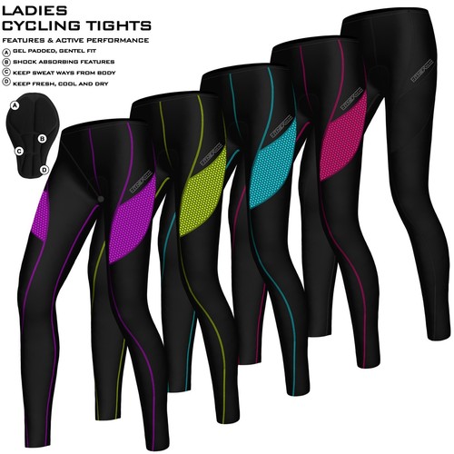 Ladies cycling tights padded - ladies,