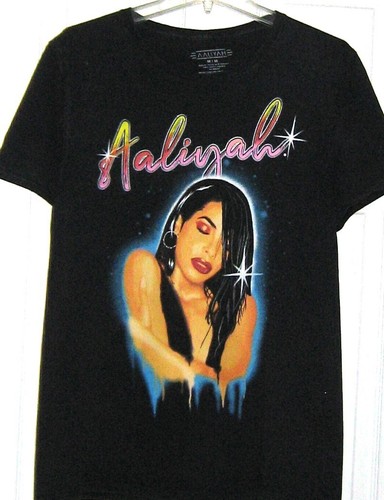 Aaliyah black shirt new - aaliyah,