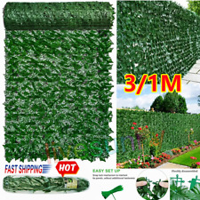 3M Artificial Hedge Fake Ivy-Leaf Garden Fence Privacy Screening Roll Wall-Panel