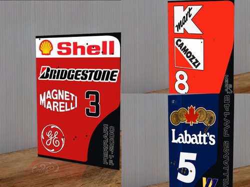 Rear wing artwork ferrari - f1,