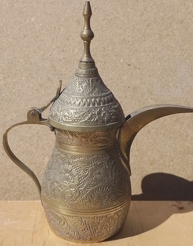 Vintage old antique brass pot - old,