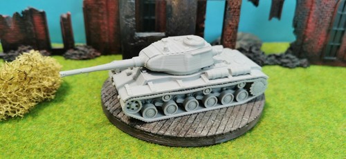Soviet tank unpainted 3d - kv-85,