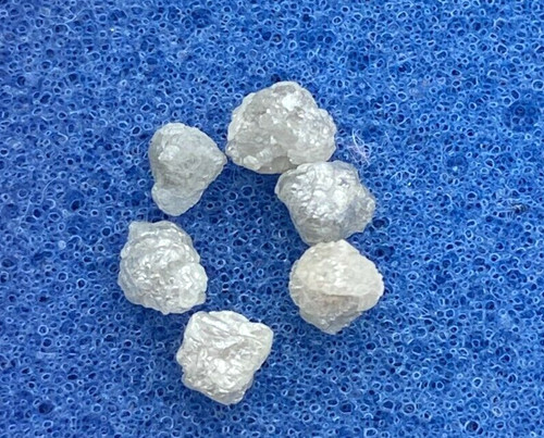 Rough diamond lot - 6pcs, 1.55tcw