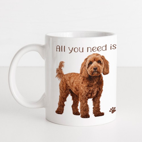 Personalised mug cockapoo - personalised,