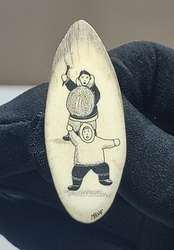 Vintage alaskan scrimshaw - vintage,