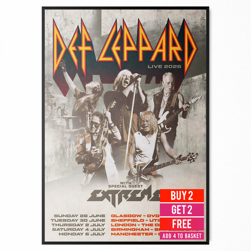 Def leppard poster 2026 - leppard,