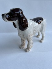 VINTAGE Collectible BESWICK SPRINGER COCKER SPANIEL BROWN PORCELAIN DOG FIGURINE
