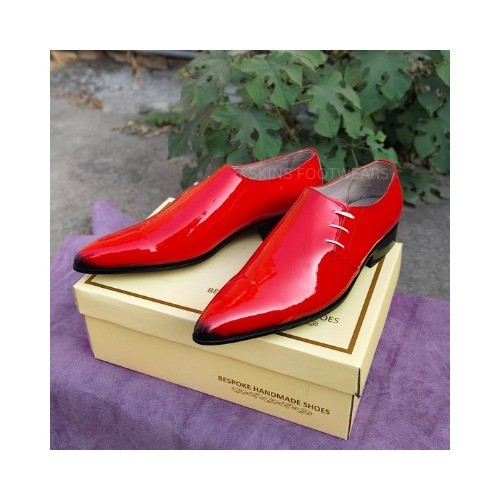 Men handmade red - men's, patent