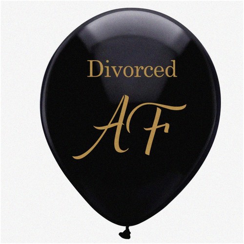 Black divorced balloons - black, af