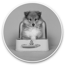 2 x Vinyl Stickers 15cm (bw) -