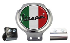 Vespa Italy Flag Scooter Bar Badge - FREE BRACKET & FIXINGS