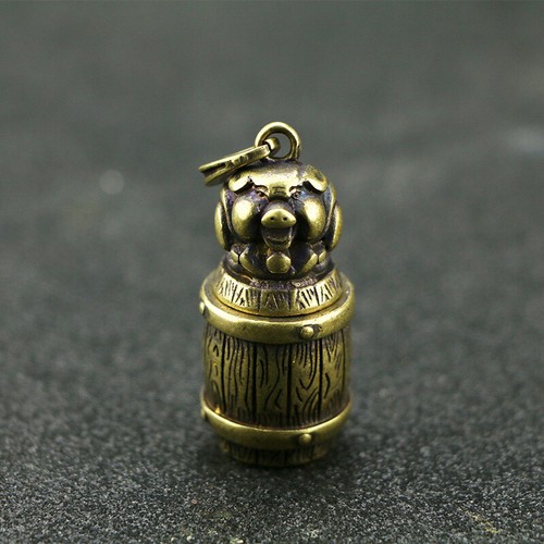Solid brass pig beer bucket - solid,