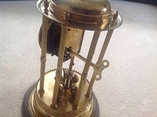 BANDSTAND LOUVRE DOME 400 DAY JOURS ANNIVERSARY TORSION JAHRESUHR LONG CLOCK KEY