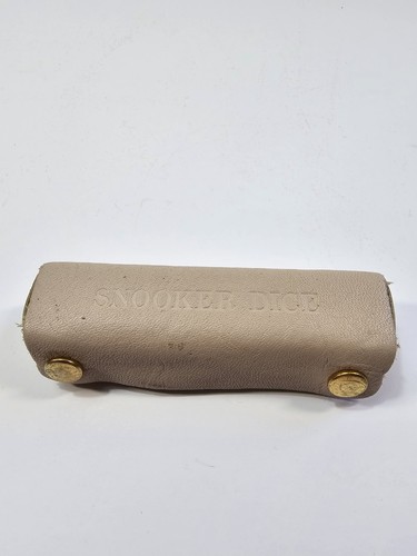 Snooker dice beige leather - dice,