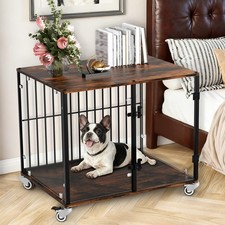 Large Vintage Wooden Dog Crate