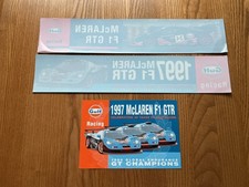 GULF McLAREN F1 GTR 1996  Longtail original 1997 stickers FIA GT Le Mans 24 hrs+