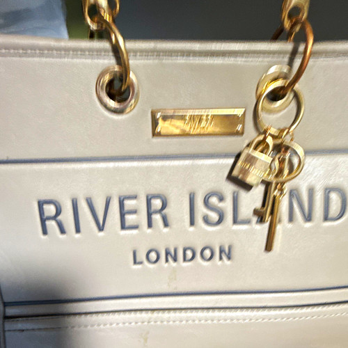 River island beige logo - beige, faux