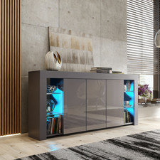 164cm Sideboard Grey Matt &