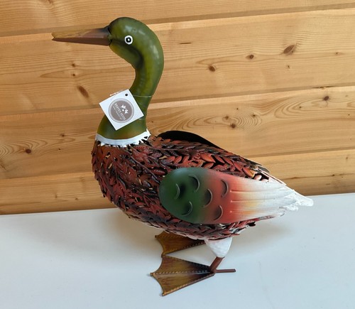 Metal duck ornament - metal,