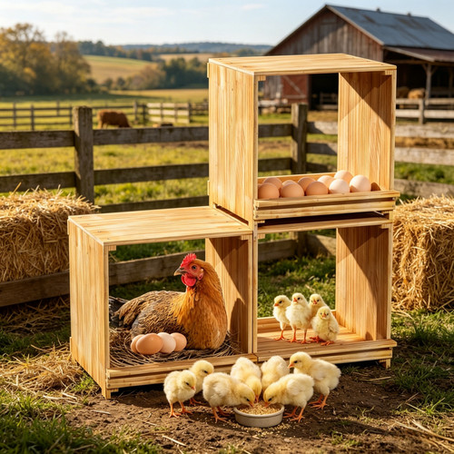 Compartment chicken nesting - compartment,