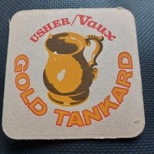 Vaux/Usher beer Mat. Gold