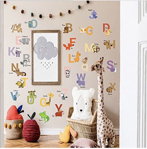 Alphabet decals for nursery - , /