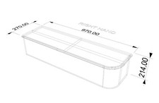 OAK Bullnose Feature Tread Kit .OAk Plywood Riser.   Left and Right available.