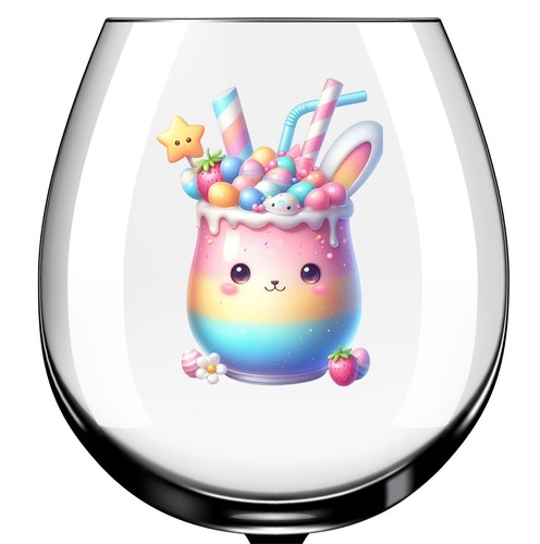X12 easter milkshake glass - milkshake,
