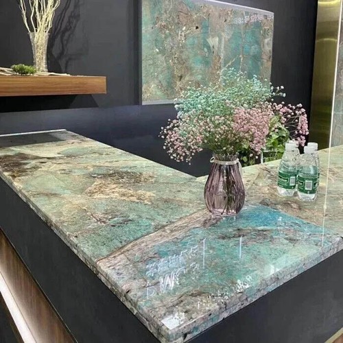 Amazonite granite countertop - granite,