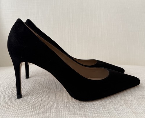 Bennett floret black suede - black,