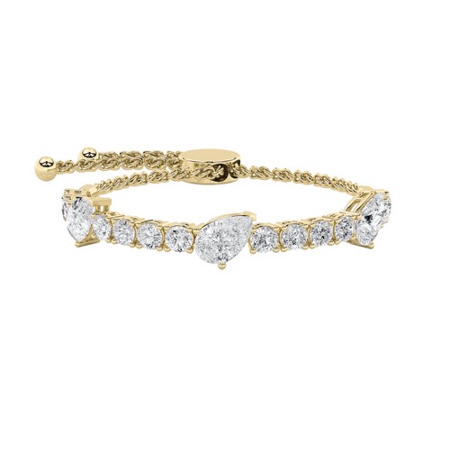 Pear lab grown diamond - lab, bolo