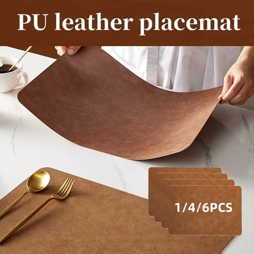 Square faux leather dining - square,