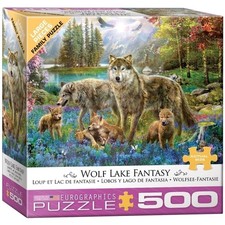 EG65005360 - Eurographics Puzzle 500 Pc - Wolf Lake Fantasy