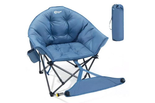 Moon chair with footrest - with,
