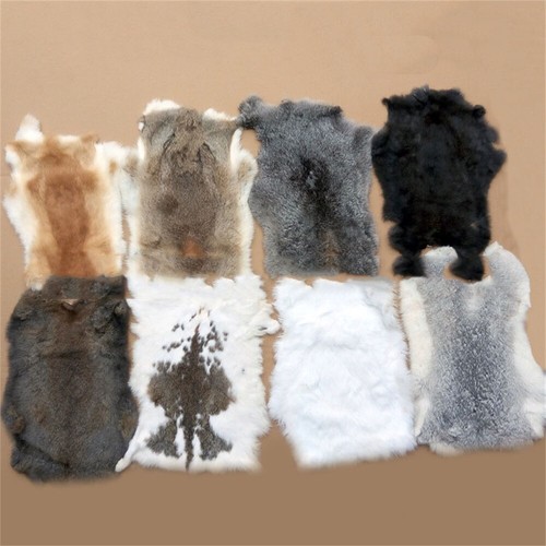 Natural real fur rabbit - 5×natural,