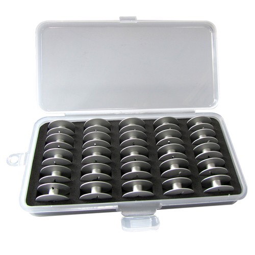 25pcs aluminum bobbins box - aluminum,