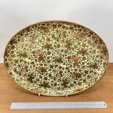 Antique Oval Papier-Mache Tray